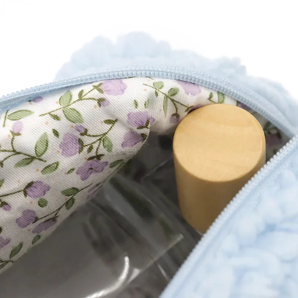 Luxurious Lambswool Multi-Use Cosmetic Bag