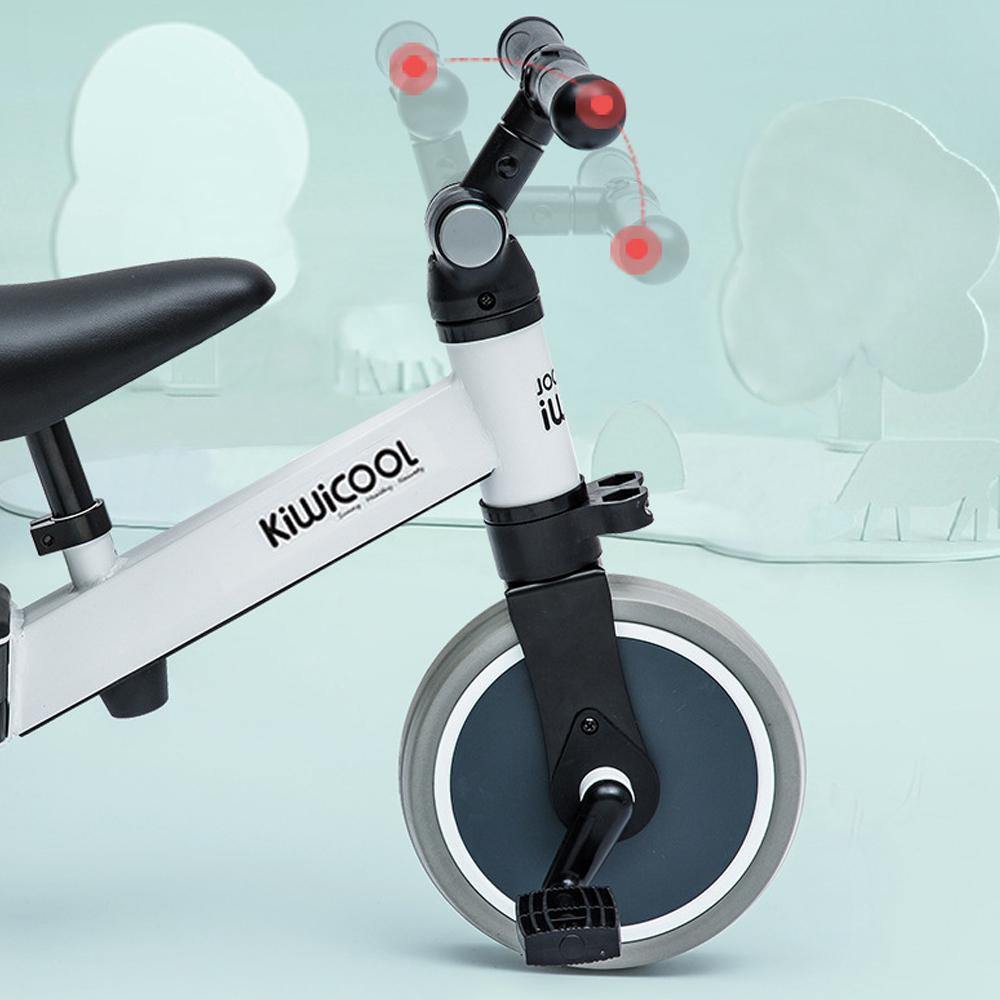 KIWICOOL 3in1 No Pedal Balance Bike & Kids Beginner Rider Training Walker Bicycle & Baby Tricycle Bike Scooter For 1.5/2/3/4/5 Year Old Children