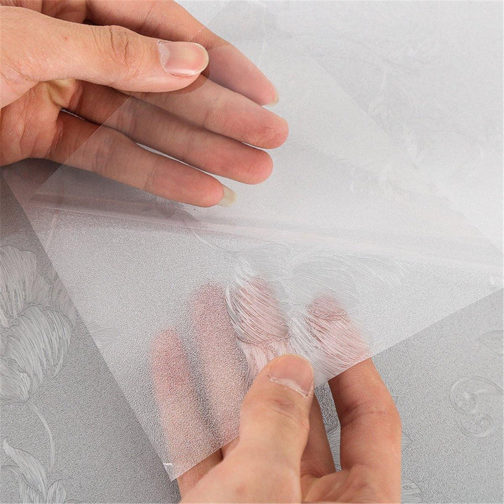 45 x 200cm Waterproof PVC Frosted Window Film Sticker Window Privacy Cling Heat insulated Self Adhesive Decorative Stickers