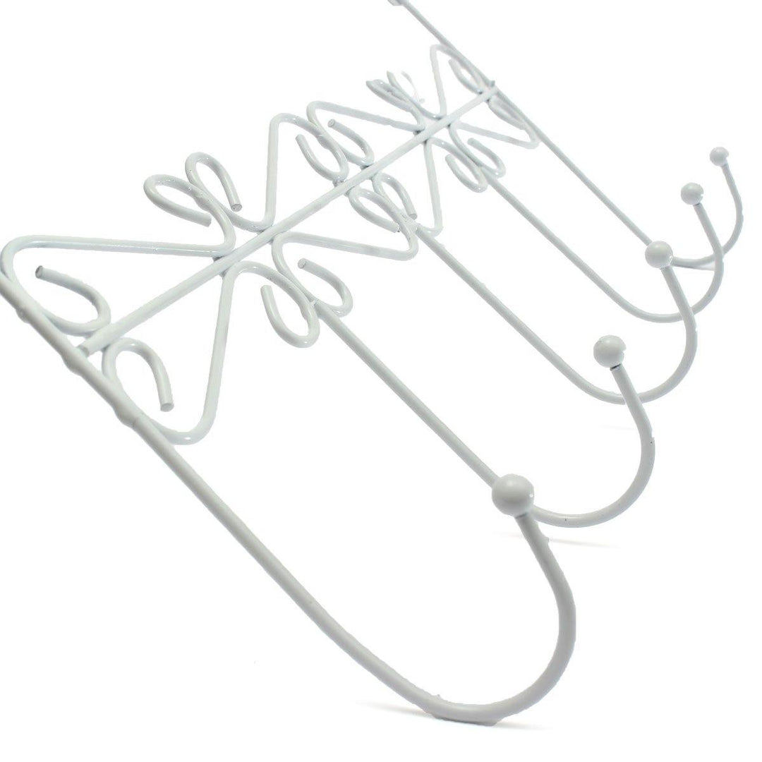 5 Hooks Towel Coat Cloth Bag Over Door Bathroom Kitchen Hanger Hanging Rack Holder