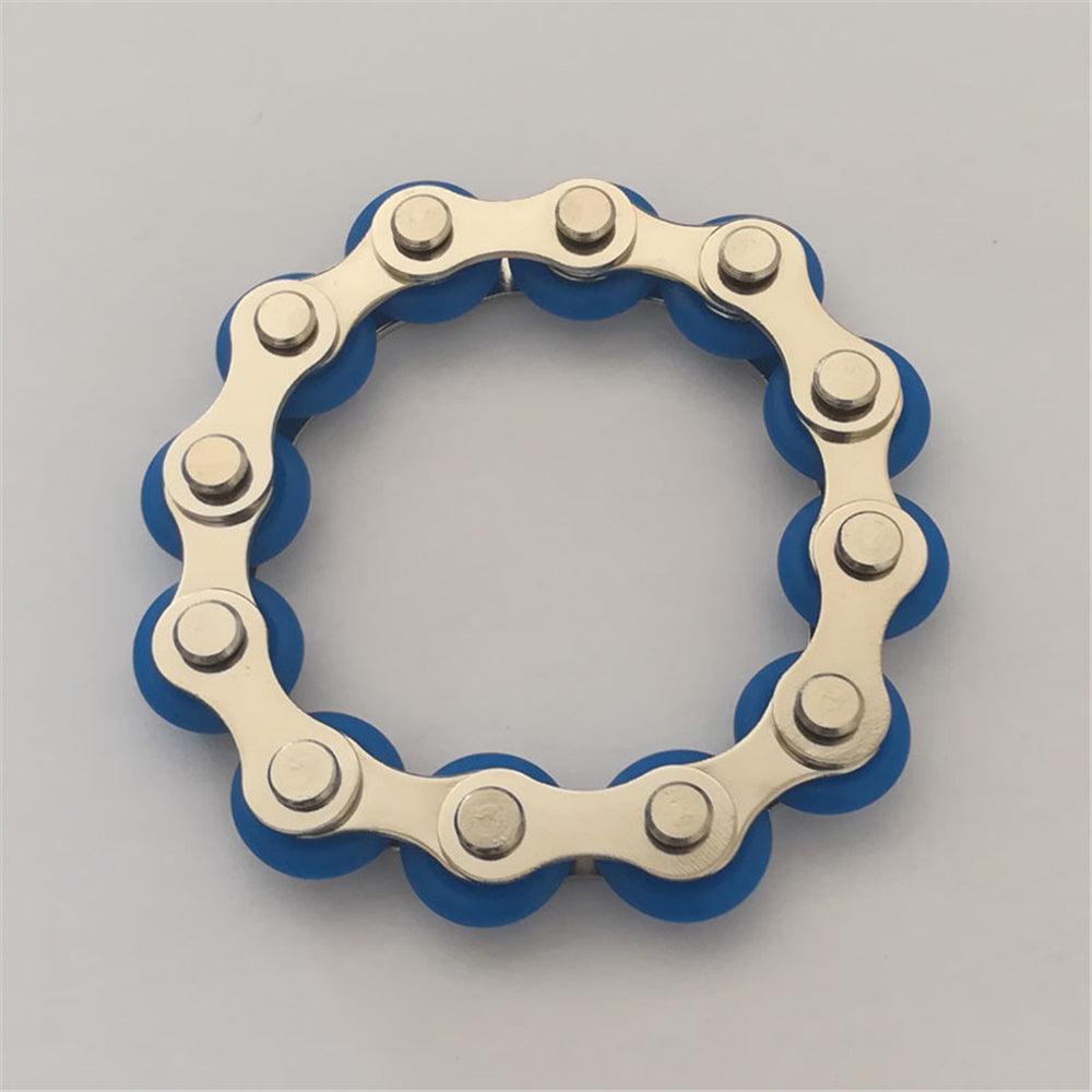 12 Section Stainless Steel Decompression Chain Bike Chain Fidget Toy Anti Stress Toy For Kids Adults Students