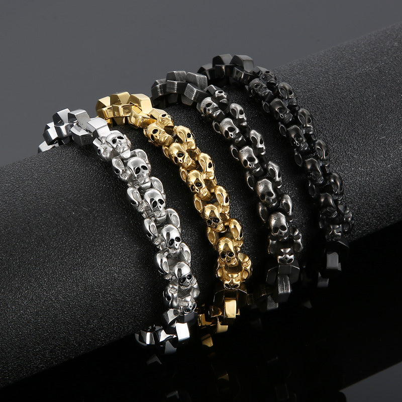 European And American Creative Stitching Skull Bracelet