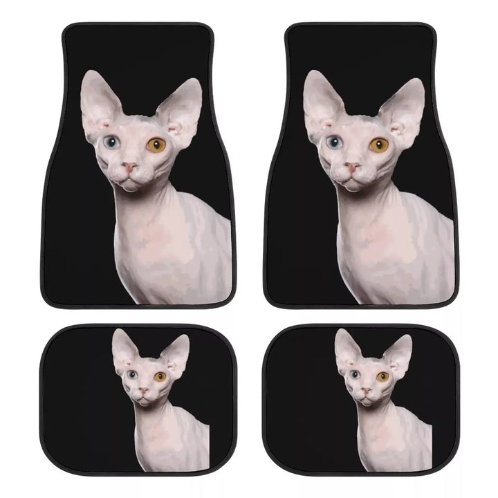 Universal Sphinx Cat Print Car Floor Mat Set (4-Piece)