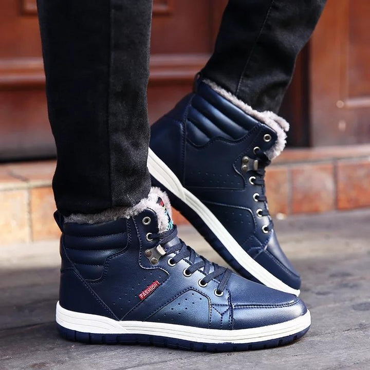 Men's high top cotton shoes