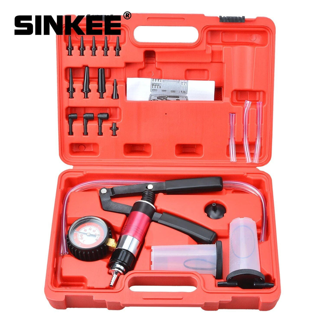 Hand Held Vacuum Pump and Brake Bleeder Tool Kit