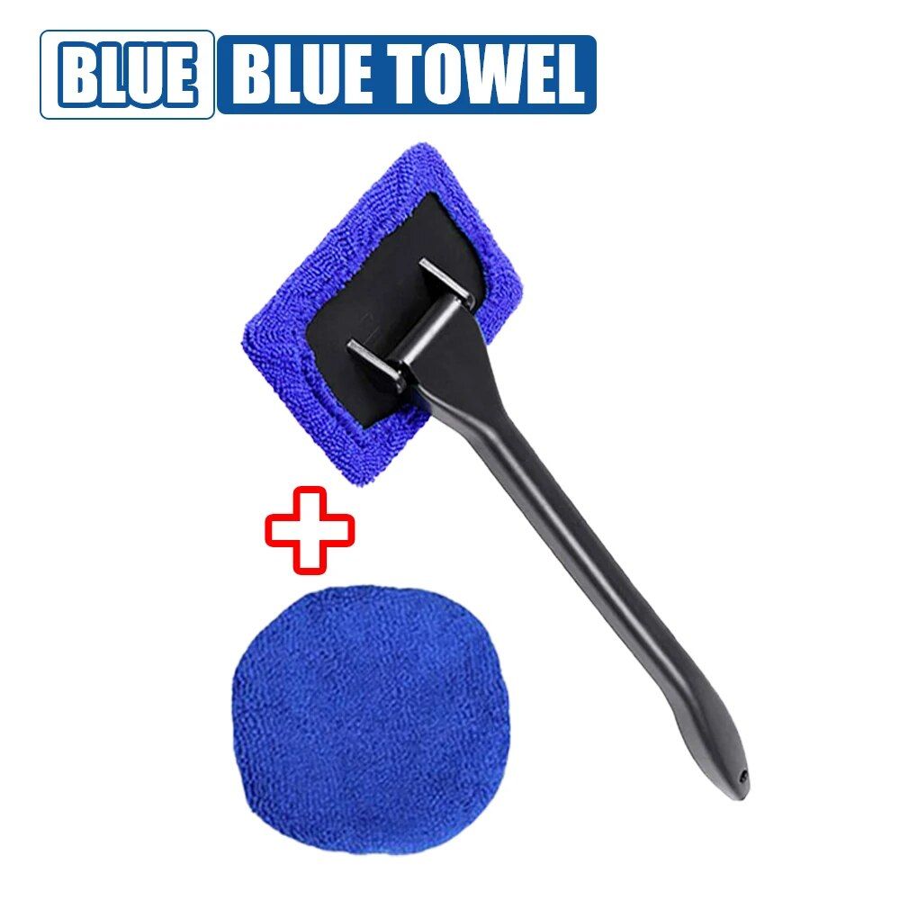 Long-Handle Car Window Cleaning Brush Kit