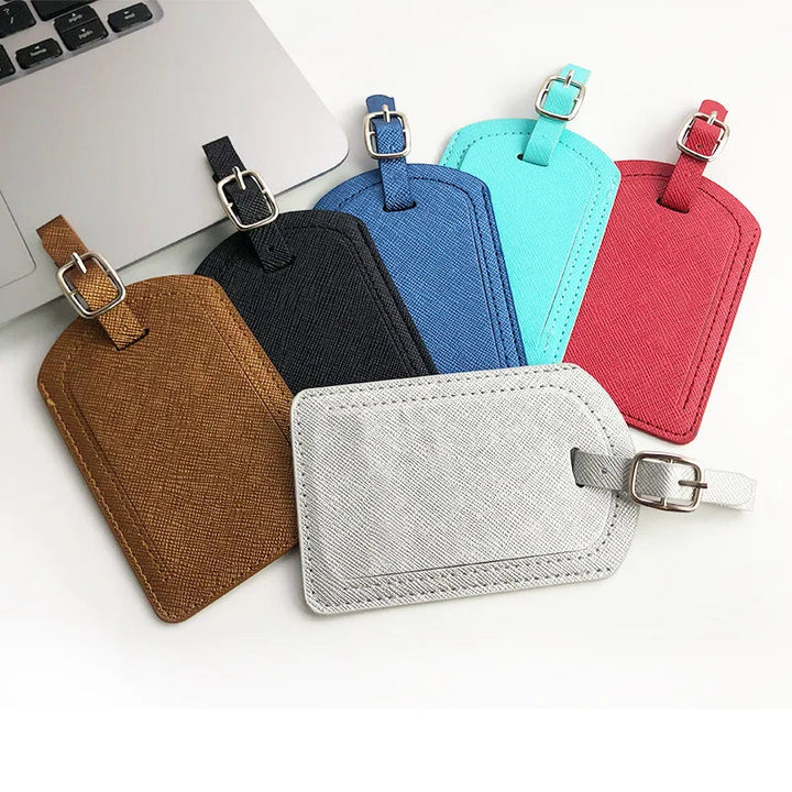 Durable PU Leather Luggage Tag - Secure Your Baggage with Style