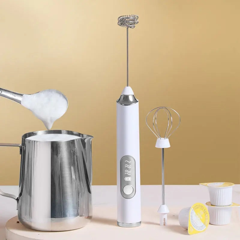 Powerful Handheld Milk Frother & Foam Maker