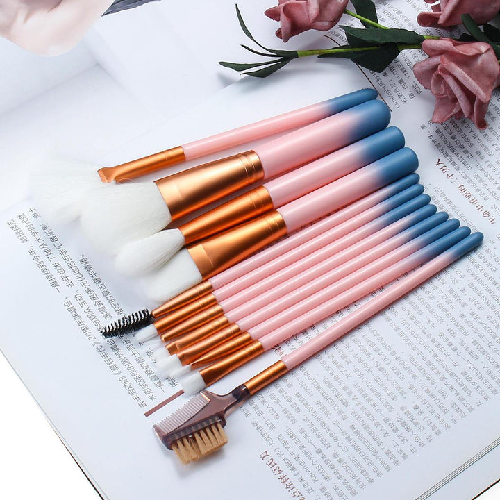 12Pcs Makeup Brushes Set Foundation Powder Eyeshadow Cosmetic Brush Tools