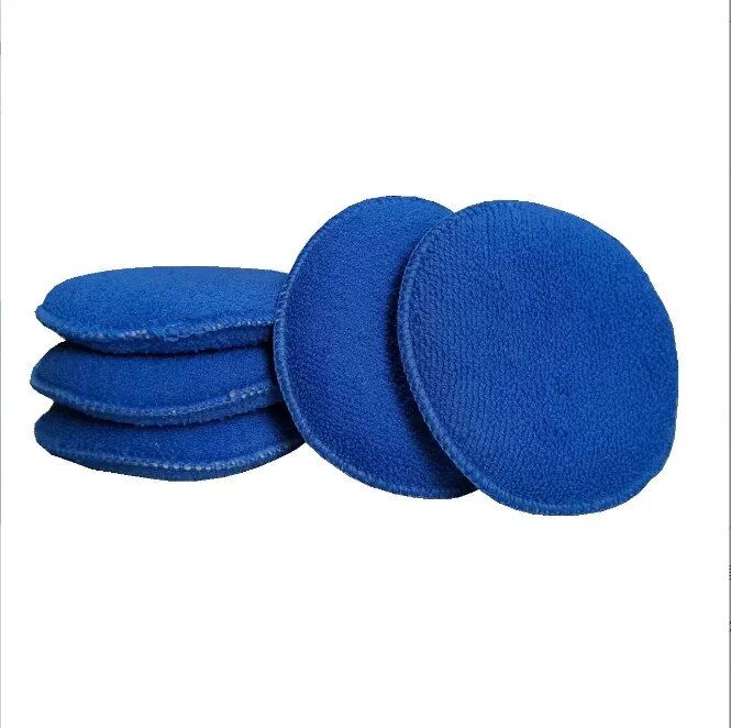 5" Ultra Soft Microfiber Wax Applicator Pad with Finger Pocket