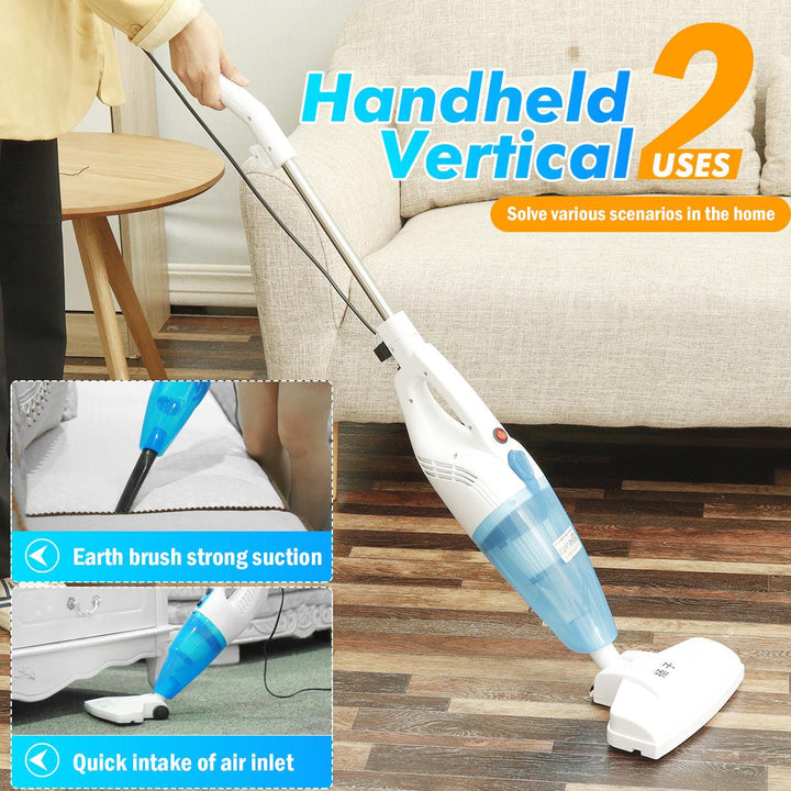 600W Stick Handheld Vacuum Cleaner 8500Pa Powerful Suction Lightweight for Home Hard Floor Carpet Car Pet