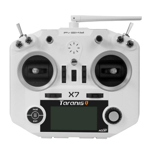 FrSky ACCST Taranis Q X7 Transmitter 2.4G 16CH Mode 2 White Black International Version for RC Drone