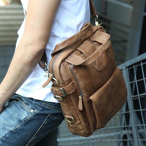 Ekphero Men Casual Multifunction Business Crossbody Bag Shoulder Bag