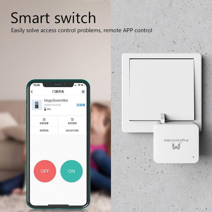 Wireless Bluetooth Smart Switch Button (White) - MRSLM