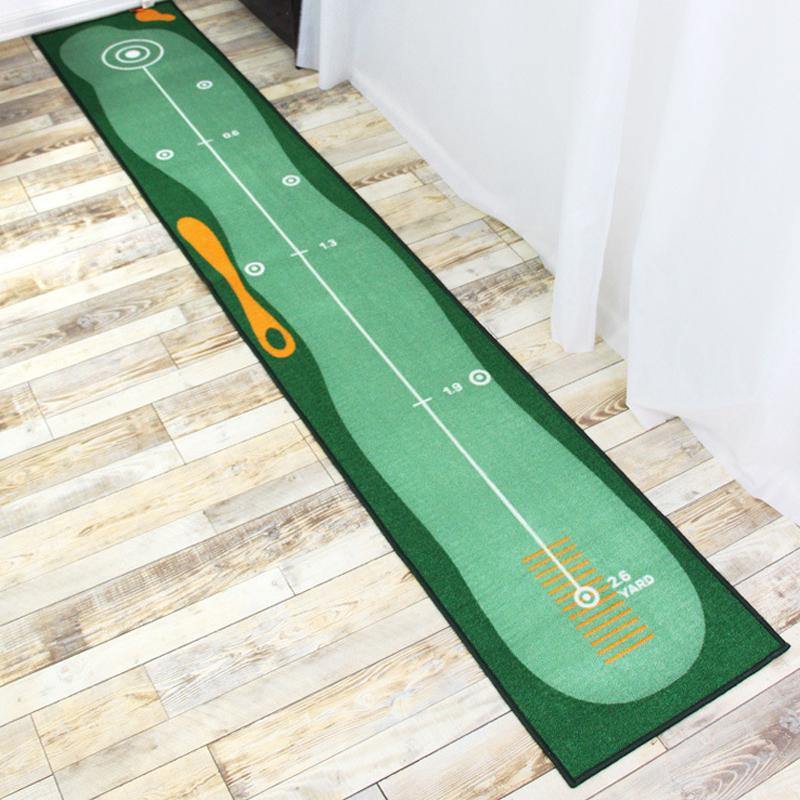 50*300cm Indoor/Outdoor Golf Practice Putting Mat Golf Putting Trainer Anti-Slip Golf Putting Mat