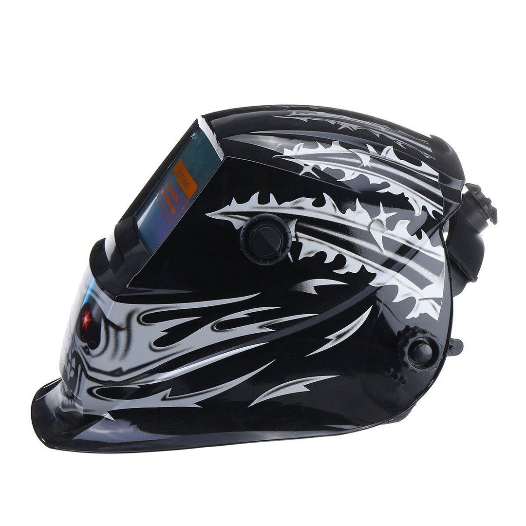 Solar Powered Auto Darkening Welding Helmet Arc Tig Mig Grinding Welder Mask