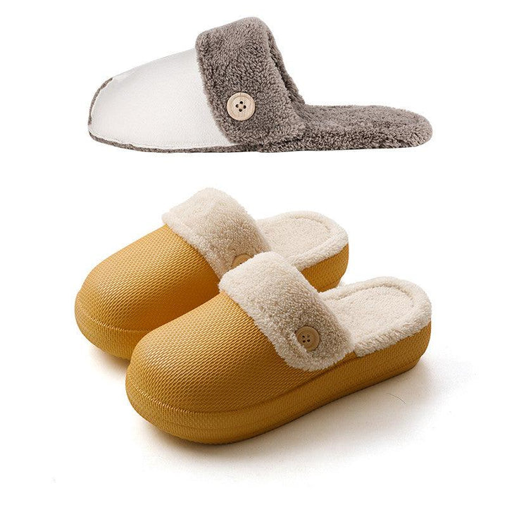 Home Household Couple Non-slip Cotton Slippers