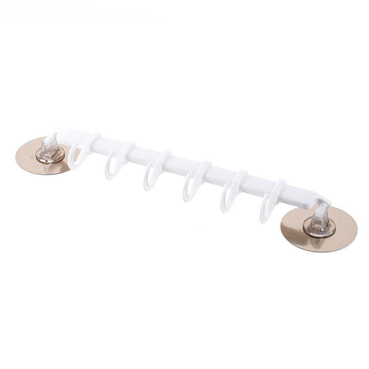 Hooks Strong Adhesive Hook Kitchen Wall Hanging Creative Bathroom Nail-free Seamless Rack Hanger Hook Shelves - MRSLM