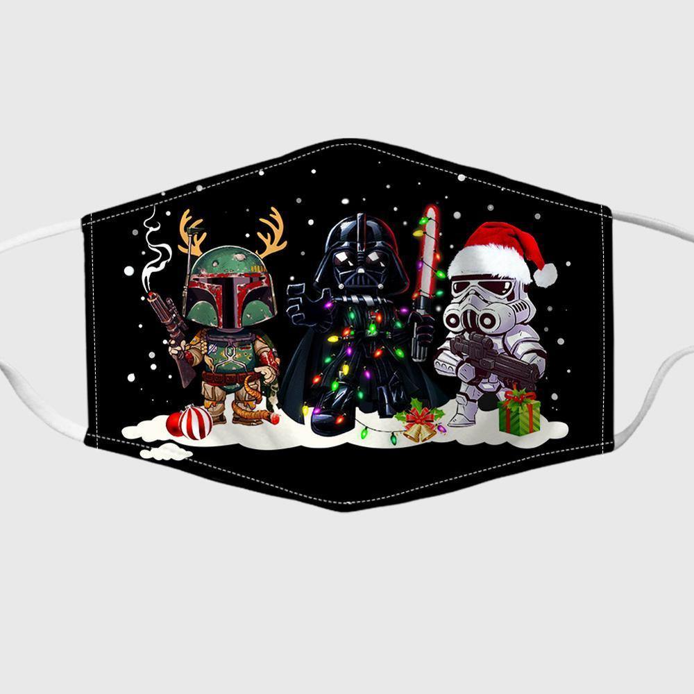 Christmas Print Adjustable and Insertable Chip Mask