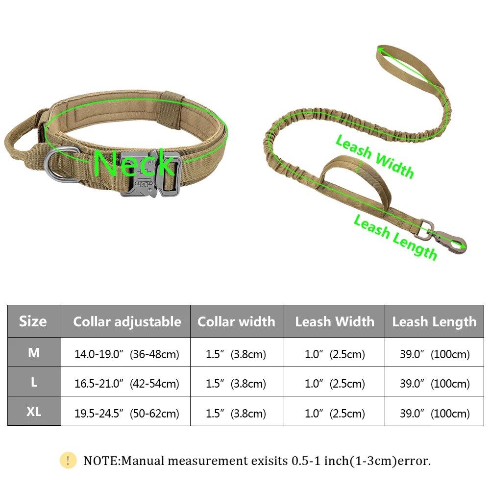 Durable Tactical Dog Harness for Medium and Large Dogs - Waterproof Nylon, Molle-Ready, No-Pull Design