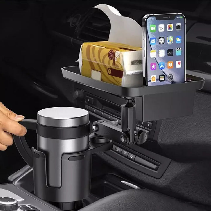 2-in-1 Universal Car Tray and Cup Holder Expander