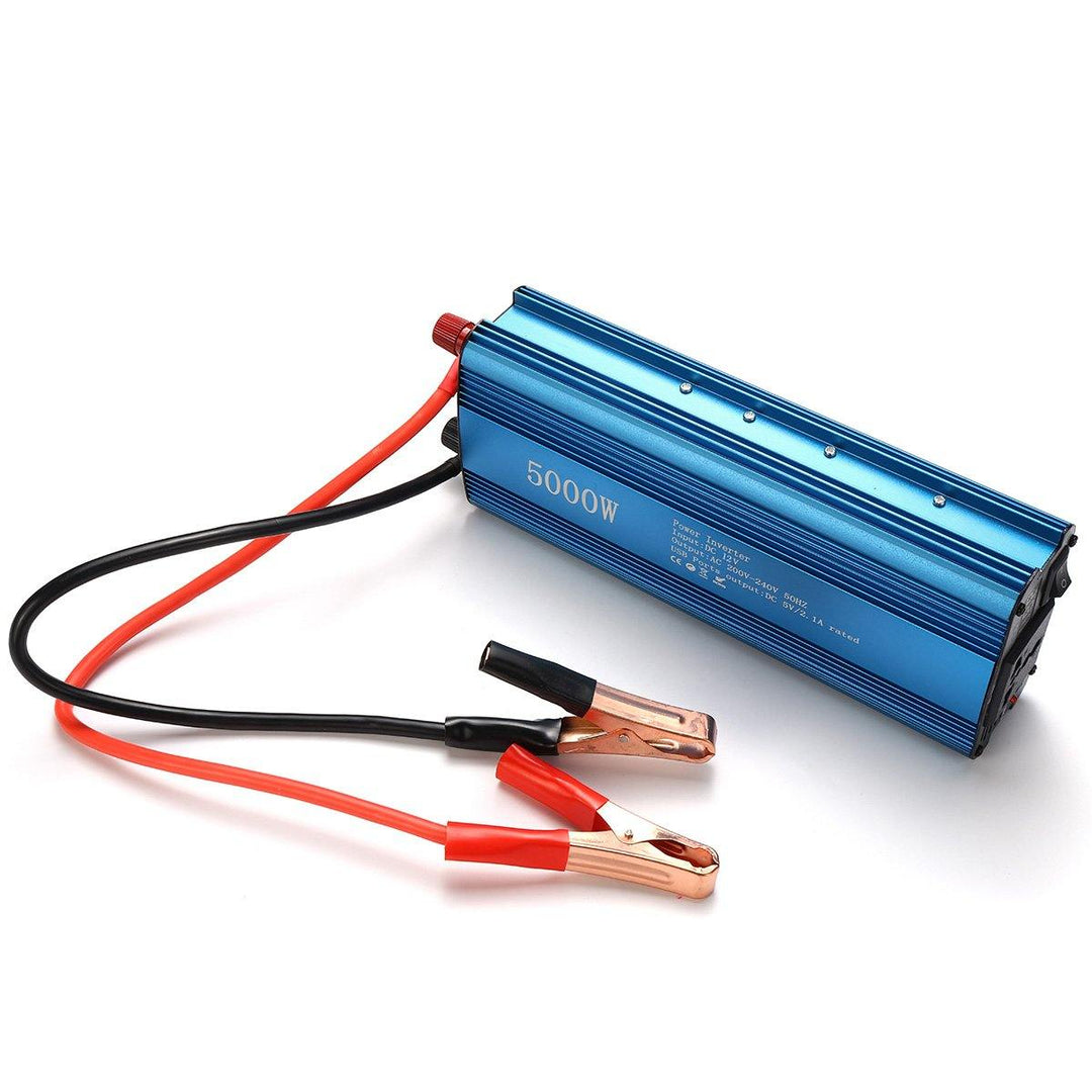 5000W Peak DC 12/24V to AC 220V Solar Power Inverter LED Display Sine Wave USB Converter