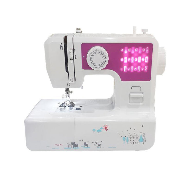 12 Stitches Electric Multi-function Portable Home Desktop Sewing Machine with LED Light