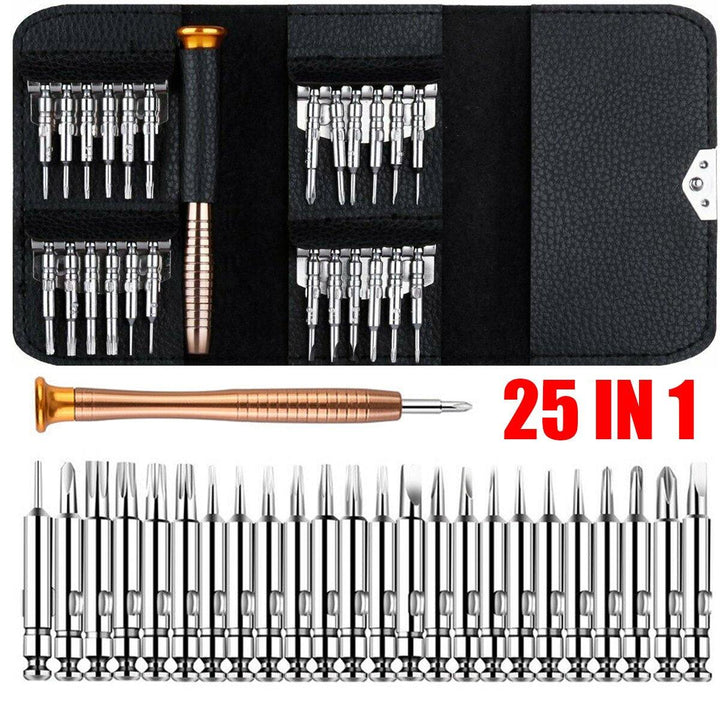 25 In 1 Multi Small Precision Hex Torx Star Mini Screwdriver Set Bits Repair Tool Kit