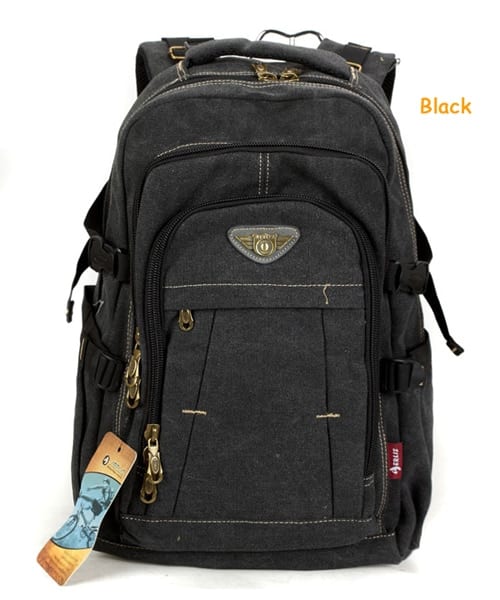 Men's Military Style Canvas Backpack