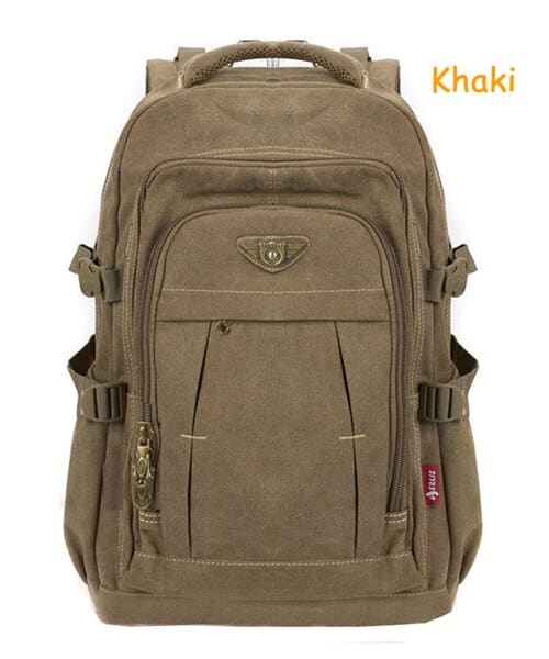 Men's Military Style Canvas Backpack