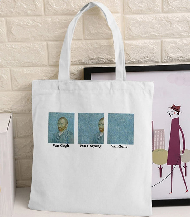 Van Gogh Print Canvas Tote Bag