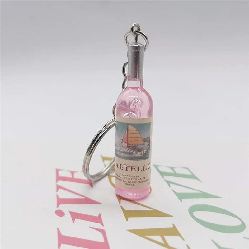 Wine Bottle Key Chain