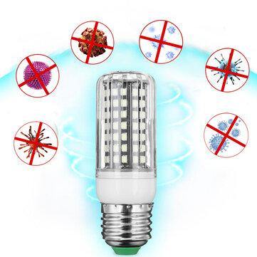 10W UVC Germicidal Light UV Lamp Ultraviolet Ozone Disinfection Light E27 E14 LED Corn Bulb AC110V/220V - MRSLM