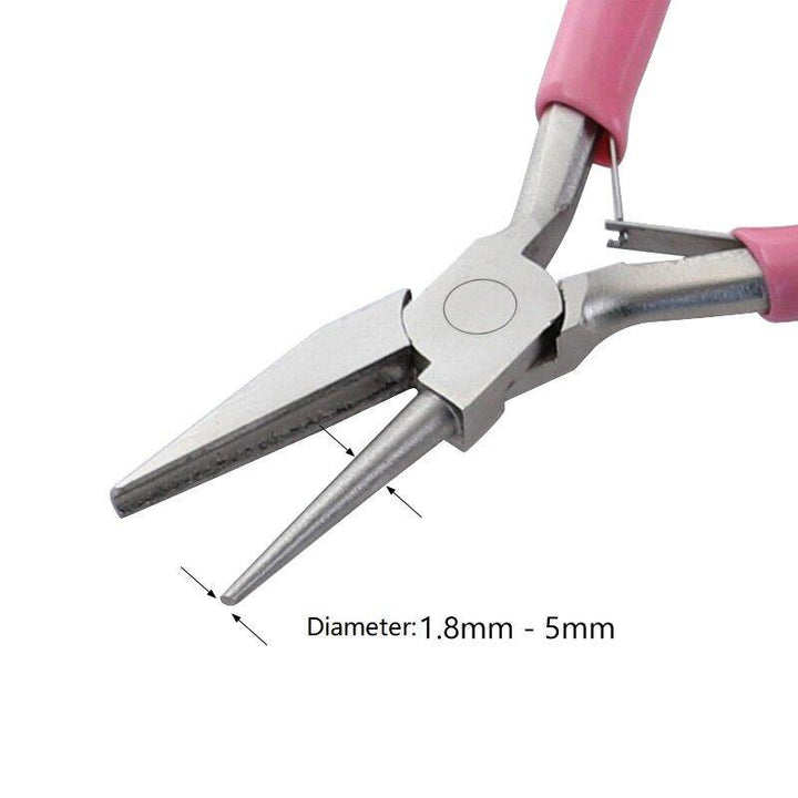 5 Inch Mini Winding Pliers Jewelry Pliers Semi-slot Semi-round Mouth Tool Pliers DIY Handmade Accessories