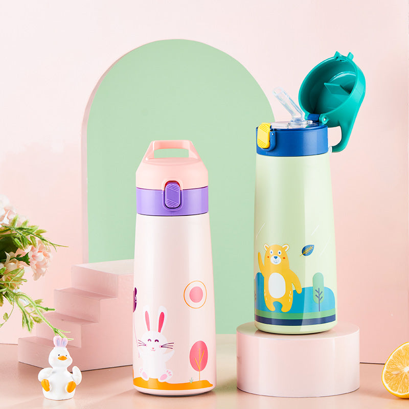 Kid-Friendly Cartoon Stainless Steel Thermal Mug