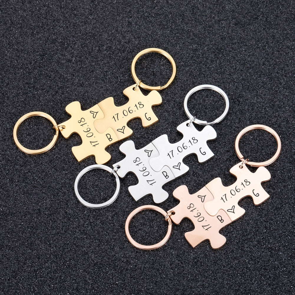 Keychains Gift for Girlfriend, 2 pcs Set