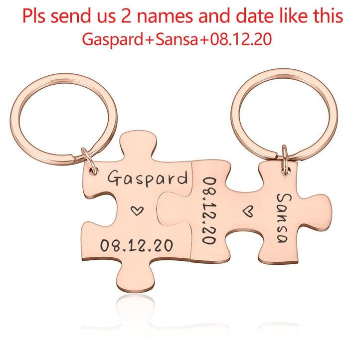 Keychains Gift for Girlfriend, 2 pcs Set