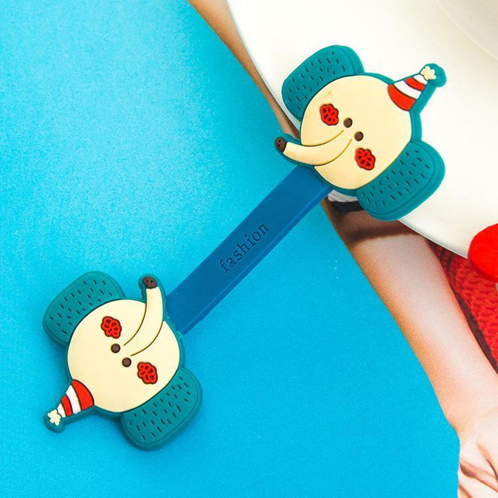 2Pcs Cable Earphome Cord Wrap Cartoon Organizer Holder Silicone Rubber USB Tidy Storage Fastener