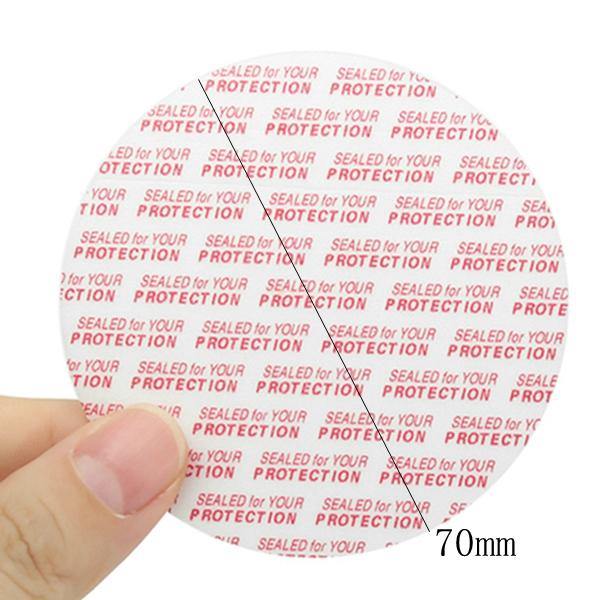 100Pcs 48 to 70mm Pressure Sensitive Liner Foam Safety Tamper Seals for Jar Lid Bottle - MRSLM