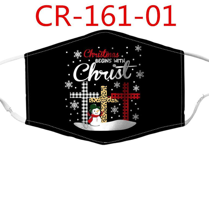 Christmas Print Adjustable and Insertable Chip Mask - MRSLM