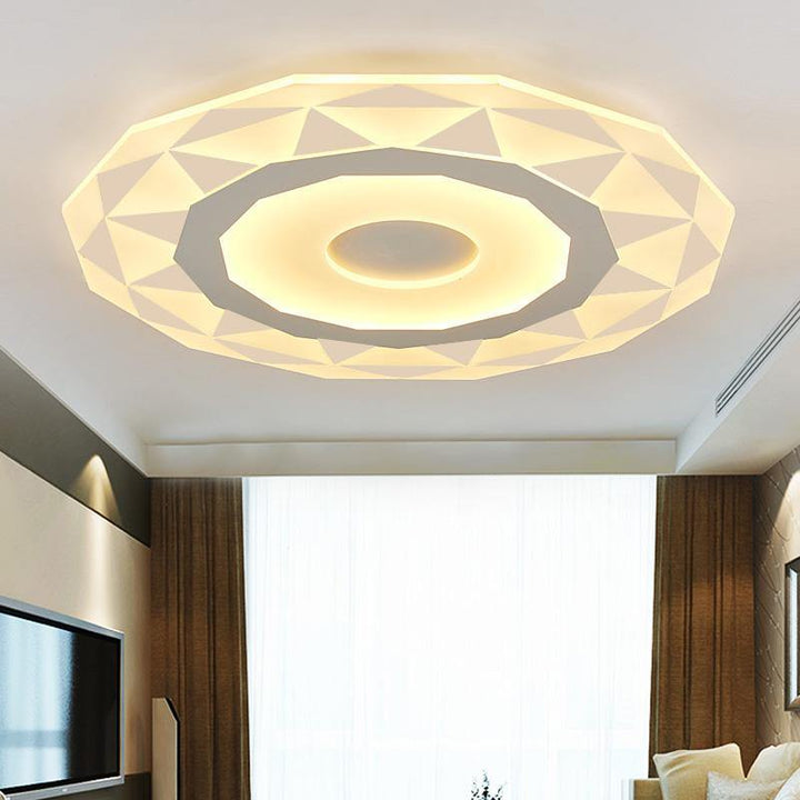 20CM 18W Diamond Ultra-thin LED Ceiling Light Indoor Living Room Bedroom Study Lamp AC90-265V