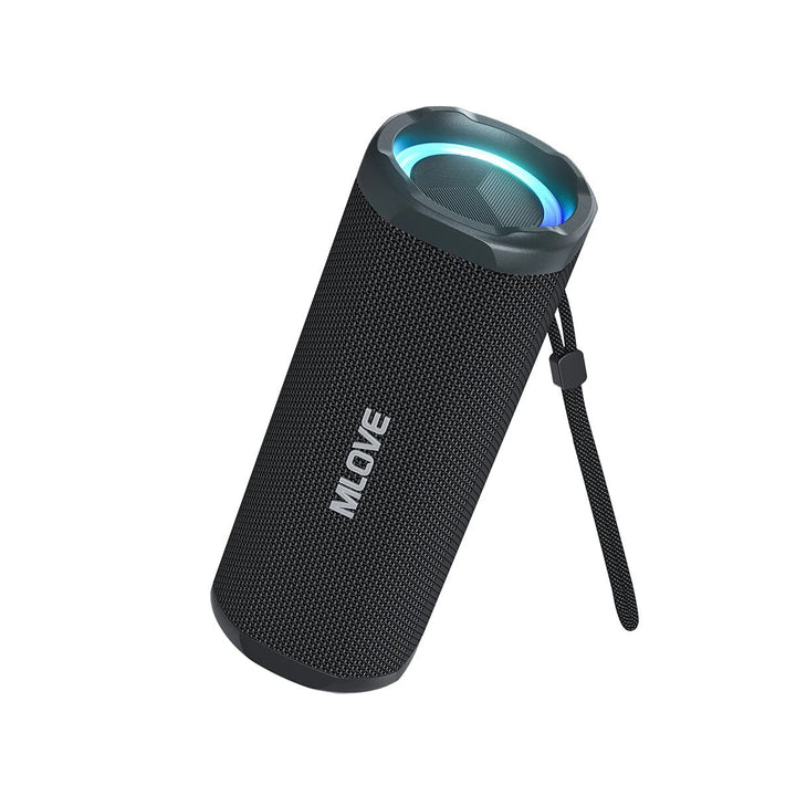 Portable Waterproof Bluetooth 5.3 Speaker with RGB Lighting and TWS Surround Sound