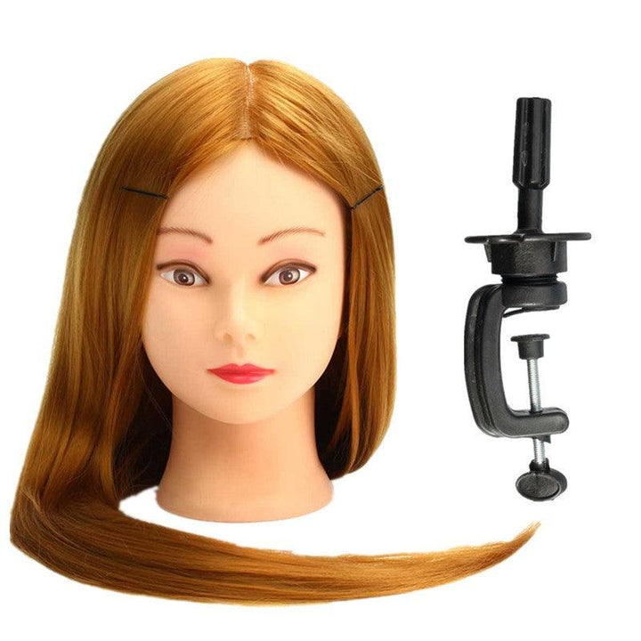 30% Real Human Long Hairdressing Cut Mannequin Hair Training Head Salon