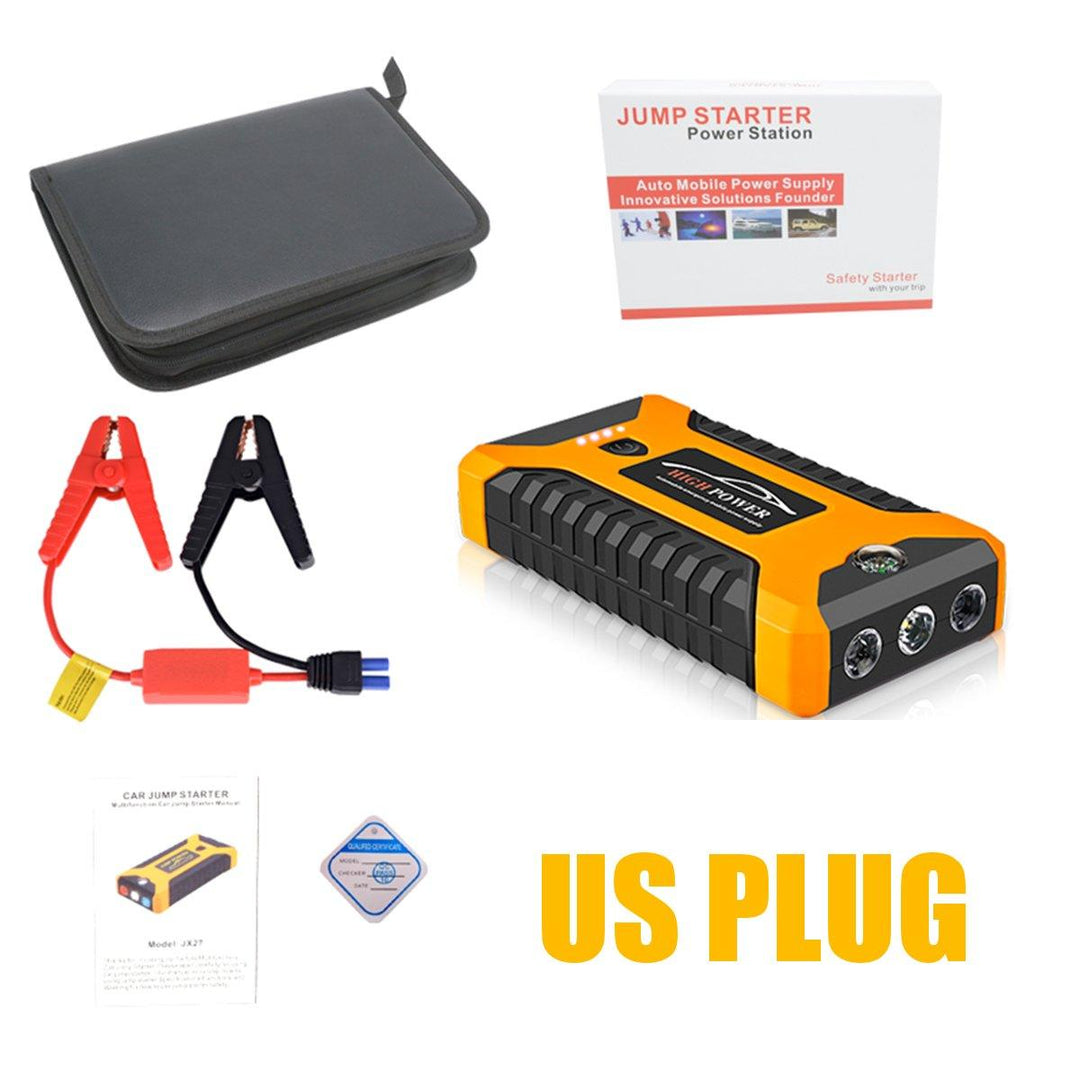 99800mah 600A Peak Car Jump Starter Lithium Battery with LED SOS Mode 12V Auto Battery Booster