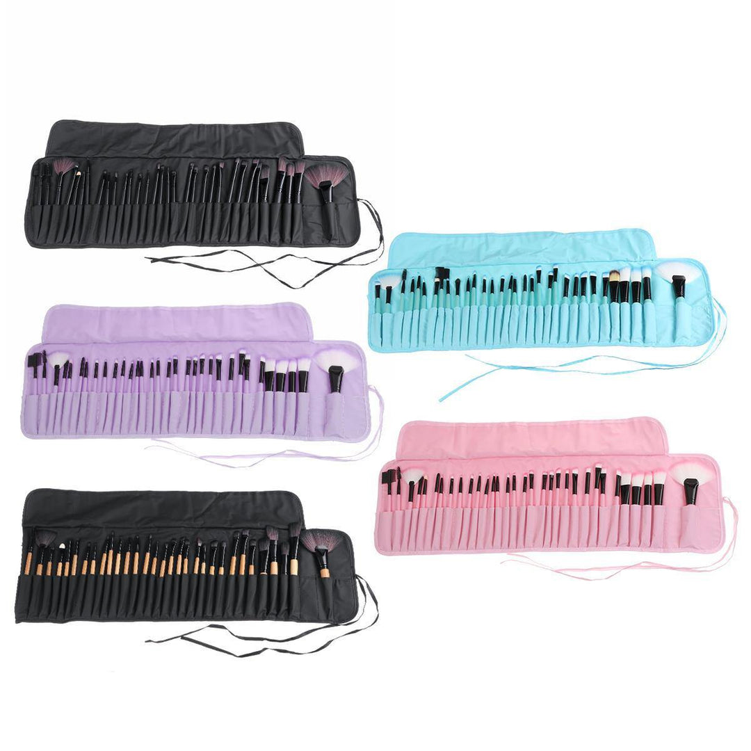 32 Pcs Professional Kabuki Makeup Brushes Set and Cosmetic Brushes Case - MRSLM