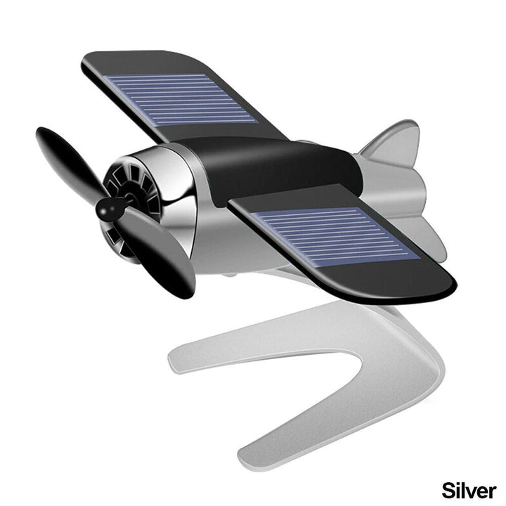 Solar-Powered Aircraft Car Air Freshener and Ornament