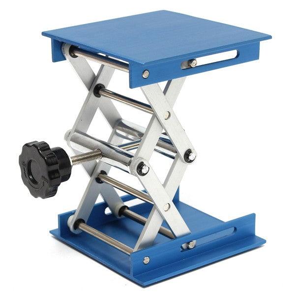 4inch Aluminum Lifting Platforms Stand Rack Scissor Lab-Lifting Oxide Lab Jack Stand Scissor Utility Tools 30KG Max Load