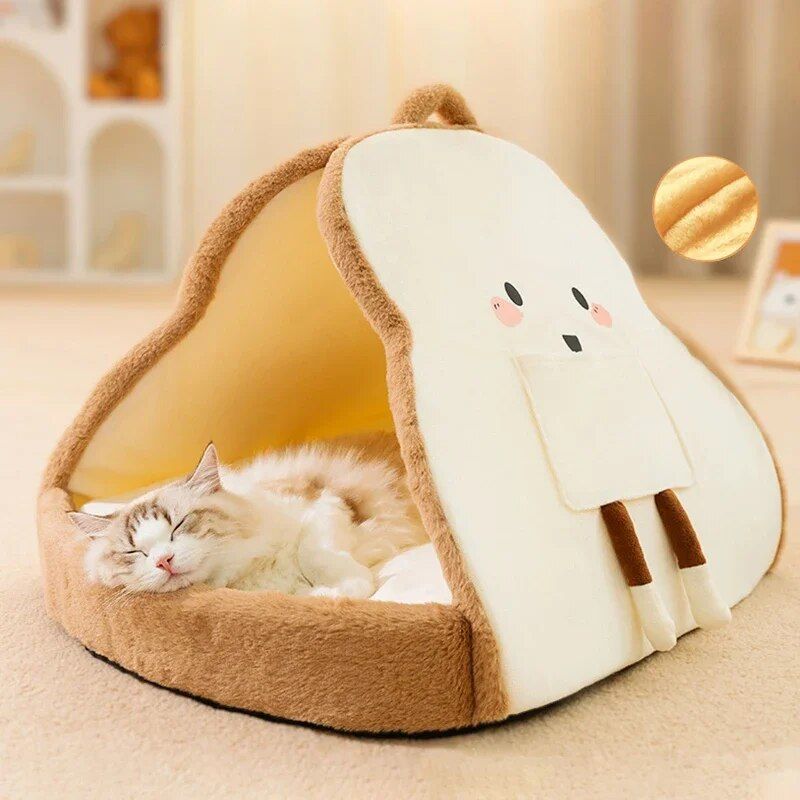 Winter Plush Cat Tent