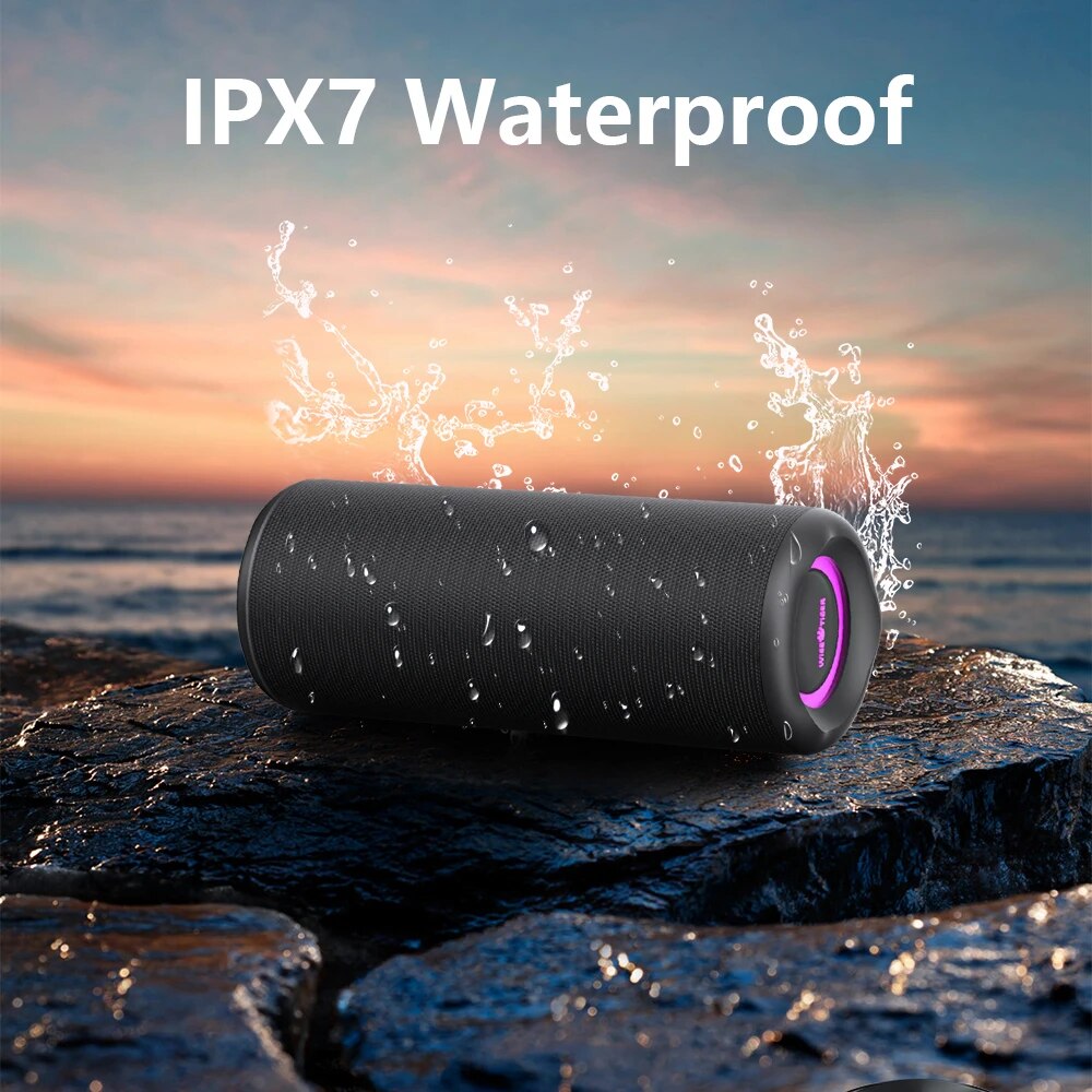 30W Portable Bluetooth Speaker | IPX7 Waterproof, TWS Dual Pairing, RGB Lighting & Bass Boost