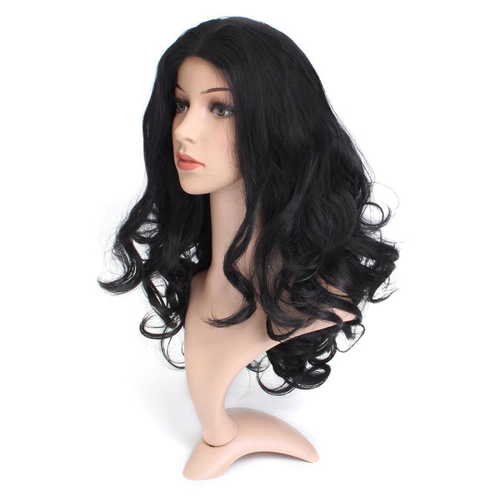 24'' Lady Wavy Full Lace Front Wig Plucked Fashion Black Hair